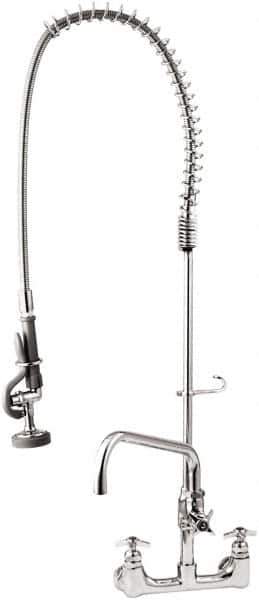 T&S Brass - Riser with Spring Guide, 2 Way Design, Wall Mount, Industrial Sink Faucet - Lever Handle - Industrial Tool & Supply