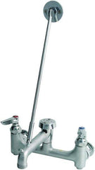 T&S Brass - Standard with Hose Thread, 2 Way Design, Wall Mount, Laundry Faucet - Lever Handle - Industrial Tool & Supply