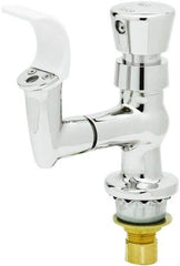 T&S Brass - Faucet Mount, Single Hole Deck Mounted Single Hole Faucet - Water Bubbler, Push Button Handle, Integral Spout, No Drain - Industrial Tool & Supply