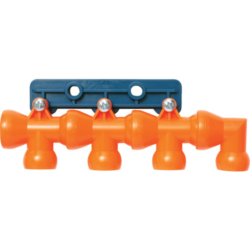 Coolant Hose System Component - 1/2″ Inside Diameter System-1/2″ Modular Manifold w/3 T's, elbow, bracket & screws (Pack of 1) - Industrial Tool & Supply