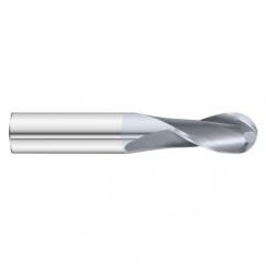 1/2 x 1 x 3 2 Flute Ball Nose End Mill- Series 3215SD - Industrial Tool & Supply