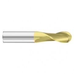 13/32 x 1 x 2-3/4 2 Flute Ball Nose End Mill- Series 3215SD - Industrial Tool & Supply
