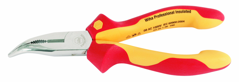 Insulated Bent Nose Pliers with Cutters 6.3" - Industrial Tool & Supply