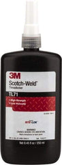 3M - 250 mL, Red, High Strength Liquid Threadlocker - Series TL71, 24 hr Full Cure Time, Hand Tool, Heat Removal - Industrial Tool & Supply