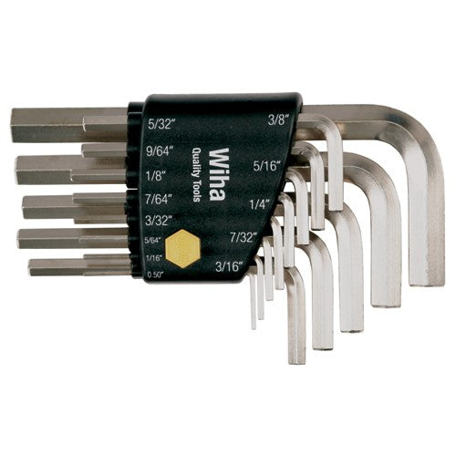 13PC SET IN HEX L-KEY SHORT ARM NICK - Industrial Tool & Supply