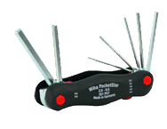 7 Piece - 2.0 - 8mm - PocketStar Fold Out Hex Metric Set - Industrial Tool & Supply