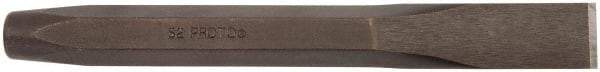 Proto - 8" OAL x 7/8" Blade Width Cold Chisel - 7/8" Tip, 3/4" Stock, Steel Handle - Industrial Tool & Supply