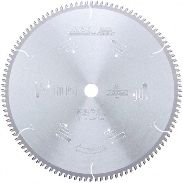 Amana Tool - 14" Diam, 1" Arbor Hole Diam, 108 Tooth Wet & Dry Cut Saw Blade - Carbide-Tipped, Clean Action, Standard Round Arbor - Industrial Tool & Supply