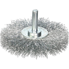 Vortec Pro 1-1/2″ Crimped Wire Wheel, .0118″ Steel Fill, 1/4″ Stem, Retail Pack - Industrial Tool & Supply