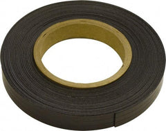Mag-Mate - 300" Long x 1/2" Wide x 1/16" Thick Flexible Magnetic Strip - 6 Lb Max Pull Force, 3 Linear Ft/Lb Magnetic Pull Force, Plain Back, Dark Brown - Industrial Tool & Supply