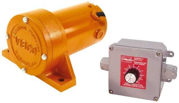 Vibco - 1 Phase, 1.3 Amp, 115 Volt, 6-3/4" Long, Electric Vibrators - 0 to 100 Lbs. Force, 68 Decibels - Industrial Tool & Supply