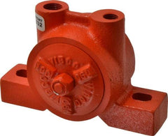 Vibco - 270 Lb. Force, 8-1/2 Cubic Feet per Minute, 7,200 RPM, 71 Decibel, Pneumatic Vibrator - 5-3/16" Long x 3-1/16" Wide x 3-7/16" High, 1/4 Port Inlet, 3/8 Port Outlet - Industrial Tool & Supply
