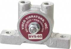 Vibco - 20 Lb. Force, 4 Cubic Feet per Minute, 12,000 RPM, 66 Decibel, Pneumatic Vibrator - 3-7/8" Long x 1-3/16" Wide x 2-3/8" High, 1/8 Port Inlet, 1/8 Port Outlet - Industrial Tool & Supply