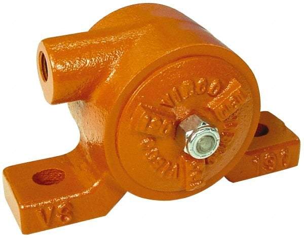 Vibco - 725 Lb. Force, 17 Cubic Feet per Minute, 5,200 RPM, 72 Decibel, Pneumatic Vibrator - 6-5/8" Long x 2-1/8" Wide x 4-7/8" High, 3/8 Port Inlet - Industrial Tool & Supply
