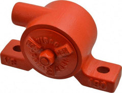 Vibco - 270 Lb. Force, 9 Cubic Feet per Minute, 7,200 RPM, 70 Decibel, Pneumatic Vibrator - 5-1/16" Long x 1-5/16" Wide x 3-5/8" High, 1/4 Port Inlet - Industrial Tool & Supply