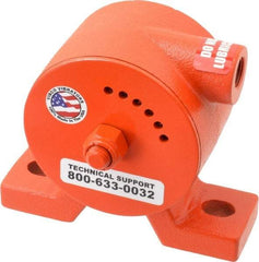 Vibco - 600 Lb. Force, 11 Cubic Feet per Minute, 6,800 RPM, 69 Decibel, Pneumatic Vibrator - 5-5/16" Long x 1-1/2" Wide x 4-5/8" High, 3/8 Port Inlet - Industrial Tool & Supply