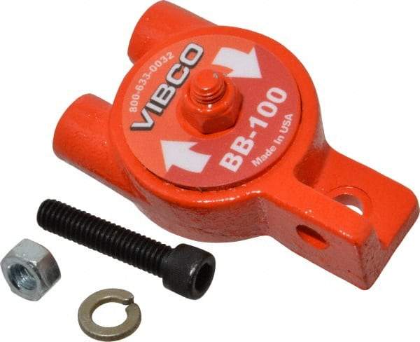 Vibco - 55 Lb. Force, 6 Cubic Feet per Minute, 24,000 RPM, 75 Decibel, Pneumatic Vibrator - 3-1/4" Long x 1-9/16" Wide x 1-7/8" High, 1/8 Port Inlet, 1/8 Port Outlet - Industrial Tool & Supply