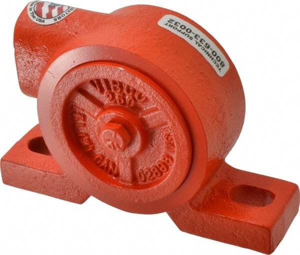 Vibco - 380 Lb. Force, 13 Cubic Feet per Minute, 11,000 RPM, 72 Decibel, Pneumatic Vibrator - 5-9/16" Long x 1-1/2" Wide x 3-1/2" High, 1/4 Port Inlet, 1/4 Port Outlet - Industrial Tool & Supply