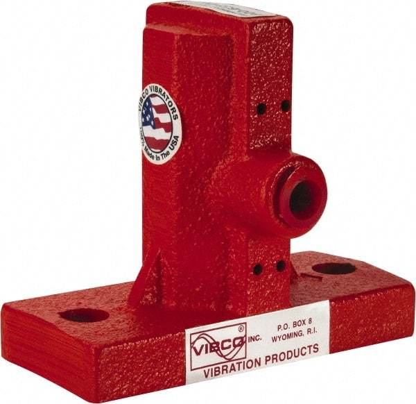Vibco - 3-1/2 Cubic Feet per Minute, 10,500 RPM, 95 Decibel, Pneumatic Vibrator - 4-1/2" Long x 2" Wide x 3-7/8" High, 9/16 Port Inlet, 1/4 Port Outlet - Industrial Tool & Supply