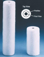 Value Collection - 4-5/16" OD, 25µ, Polypropylene Melt Blown-Thermal Bonded Cartridge Filter - 20" Long, Reduces Sediments - Industrial Tool & Supply