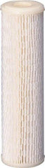 Value Collection - 4-5/16" OD, 30µ, Polyester Pleated Cartridge Filter - 9-3/4" Long, Reduces Sediments - Industrial Tool & Supply
