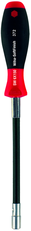 13.0 x 175mm - SoftFinish® Cushion Grip Flexible Shaft Nut Driver - Industrial Tool & Supply