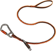 Ergodyne - 38" Tool Lanyard - Carabiner Connection, 60" Extended Length, Orange - Industrial Tool & Supply