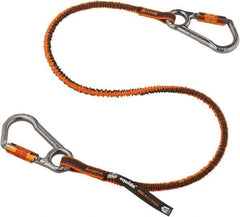 Ergodyne - 38" Tool Lanyard - Carabiner Connection, 60" Extended Length, Orange - Industrial Tool & Supply