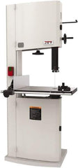 Jet - 14-1/8" Throat Capacity, Step Pulley Vertical Bandsaw - 3,100 SFPM, 1.75 hp, Single Phase - Industrial Tool & Supply