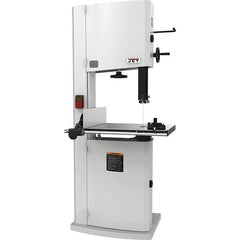 Jet - 18" Throat Capacity, Step Pulley Vertical Bandsaw - 2,300/3,800 SFPM, 3 hp, Single Phase - Industrial Tool & Supply