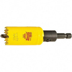 Starrett - 1-1/4" Diam, 2" Cutting Depth, Hole Saw - High Speed Steel Saw, Toothed Edge - Industrial Tool & Supply