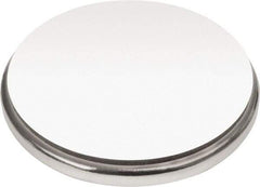 Mag-Mate - 1-1/2" Diam x 1/8" High Neodymium Rare Earth Magnet - 77 Lb Max Capacity, 180°F Max, Nickel Plated - Industrial Tool & Supply