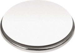 Mag-Mate - 1" Diam x 1/16" High Neodymium Rare Earth Magnet - 16.5 Lb Max Capacity, 180°F Max, Nickel Plated - Industrial Tool & Supply
