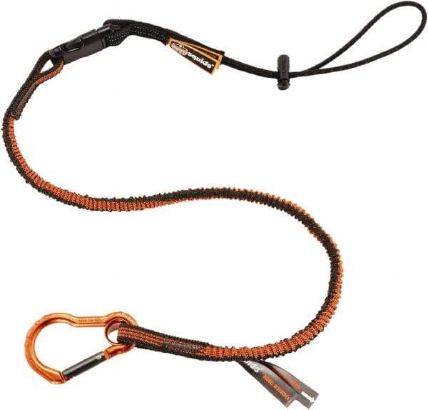 Ergodyne - 70" Tool Lanyard - Carabiner Connection, Orange - Industrial Tool & Supply