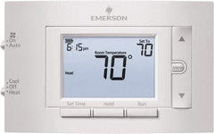White-Rodgers - 50 to 99°F, 1 Heat, 1 Cool, Digital Programmable Thermostat - 20 to 30 Volts, 1.77" Inside Depth x 1.77" Inside Height x 5-1/4" Inside Width, Horizontal Mount - Industrial Tool & Supply
