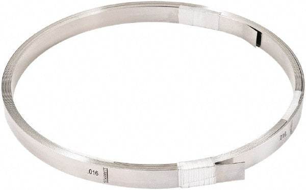 Starrett - Feeler Stock Rolls Thickness (Decimal Inch): 0.0160 Overall Length (Meters): 7.60 - Industrial Tool & Supply