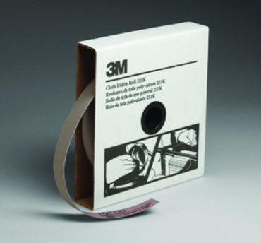 1" x 50 Yds - 320 Grit - Aluminum Oxide - J Weight - Utility Cloth Roll 211K - Industrial Tool & Supply