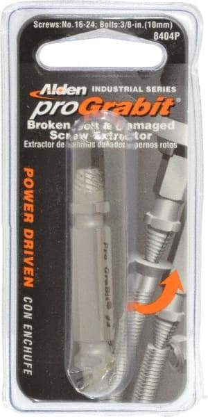 Alden - Screw Extractor - 3/8, M10 Extractor for #16 to #24 Screw - Industrial Tool & Supply