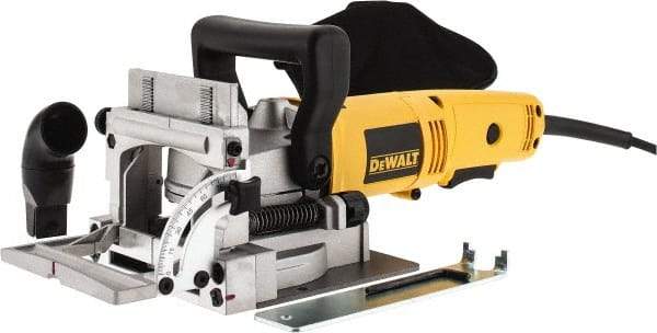 DeWALT - 6.5 Amp, 10,000 RPM, Plate Joiner Kit - 20mm Depth of Cut - Industrial Tool & Supply