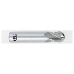 1/2" Dia. - 2-1/2" OAL - CBD - Ball End - 4 FL - Industrial Tool & Supply