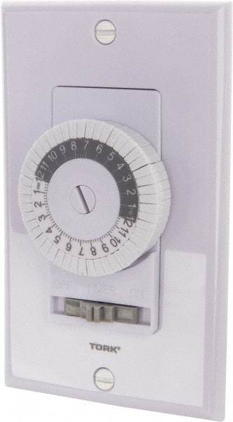 TORK nsi - 30 min Indoor Analog Spring-wound Mechanical Timer - 24 On/Off per wk, 125 VAC, 60 Hz, 2,500 Watts, 48 Modes - Industrial Tool & Supply