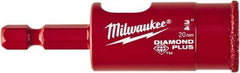Milwaukee Tool - 3/4" Diam, 1-1/2" Cutting Depth, Hole Saw - Diamond Grit Saw, Continuous Edge - Industrial Tool & Supply