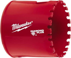 Milwaukee Tool - 2" Diam, 1-1/2" Cutting Depth, Hole Saw - Diamond Grit Saw, Continuous Edge - Industrial Tool & Supply