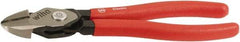 Wiha - 8" OAL, 0.138" Capacity, Cutting Pliers - Soft Grip Handle - Industrial Tool & Supply