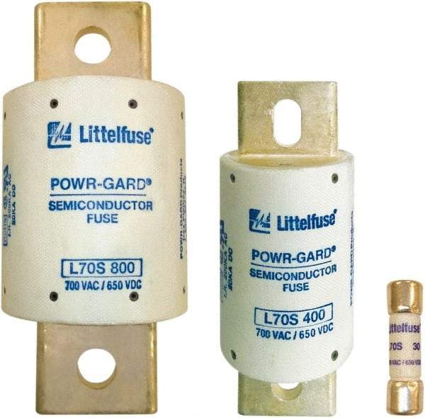 Value Collection - 650 VDC, 700 VAC, 200 Amp, Fast-Acting Semiconductor/High Speed Fuse - 5-3/32" OAL, 20 at DC, 200 at AC kA Rating, 1-1/2" Diam - Industrial Tool & Supply