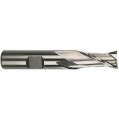 1/2 Dia. x 3 Overall Length 2-Flute Square End M-42 Cobalt SE End Mill-Round Shank-Center Cut-Uncoated - Industrial Tool & Supply