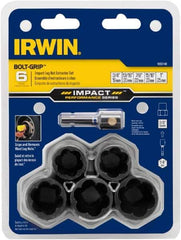 Irwin - 6 Piece Bolt Extractor Set - Clam Shell - Industrial Tool & Supply