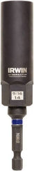 Irwin - 3/8" Drive Reverse Spiral Flute Hex Bolt Remover - 1/4" Hex, 2-1/2" OAL - Industrial Tool & Supply