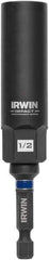 Irwin - 3/8" Drive Reverse Spiral Flute Hex Bolt Remover - 1/4" Hex, 2-1/2" OAL - Industrial Tool & Supply