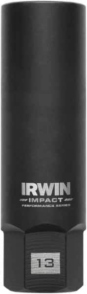 Irwin - 3/8" Drive Reverse Spiral Flute Hex Bolt Remover - 1/4" Hex, 2-1/2" OAL - Industrial Tool & Supply